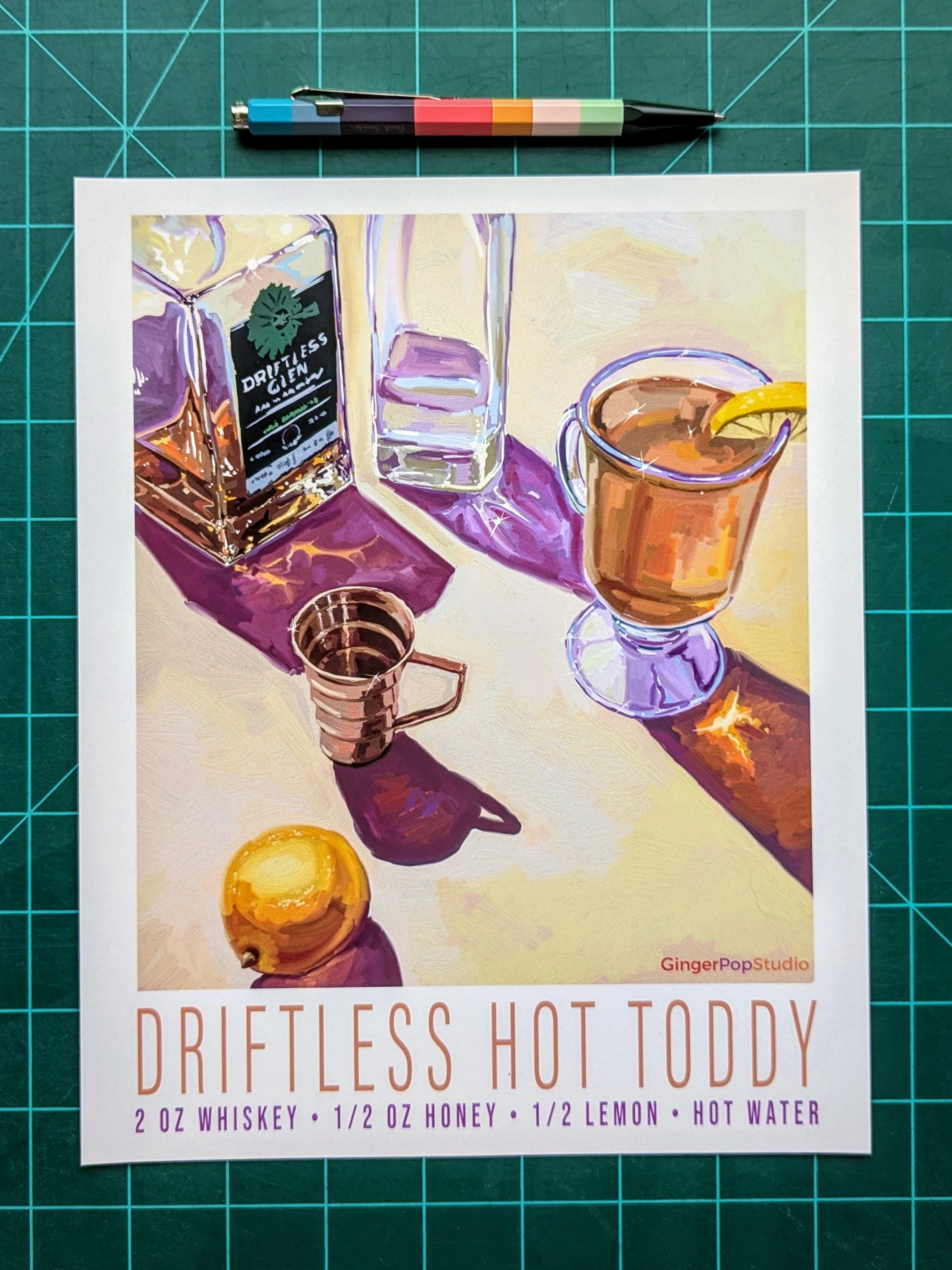 Hot Toddy Cocktail Art Print