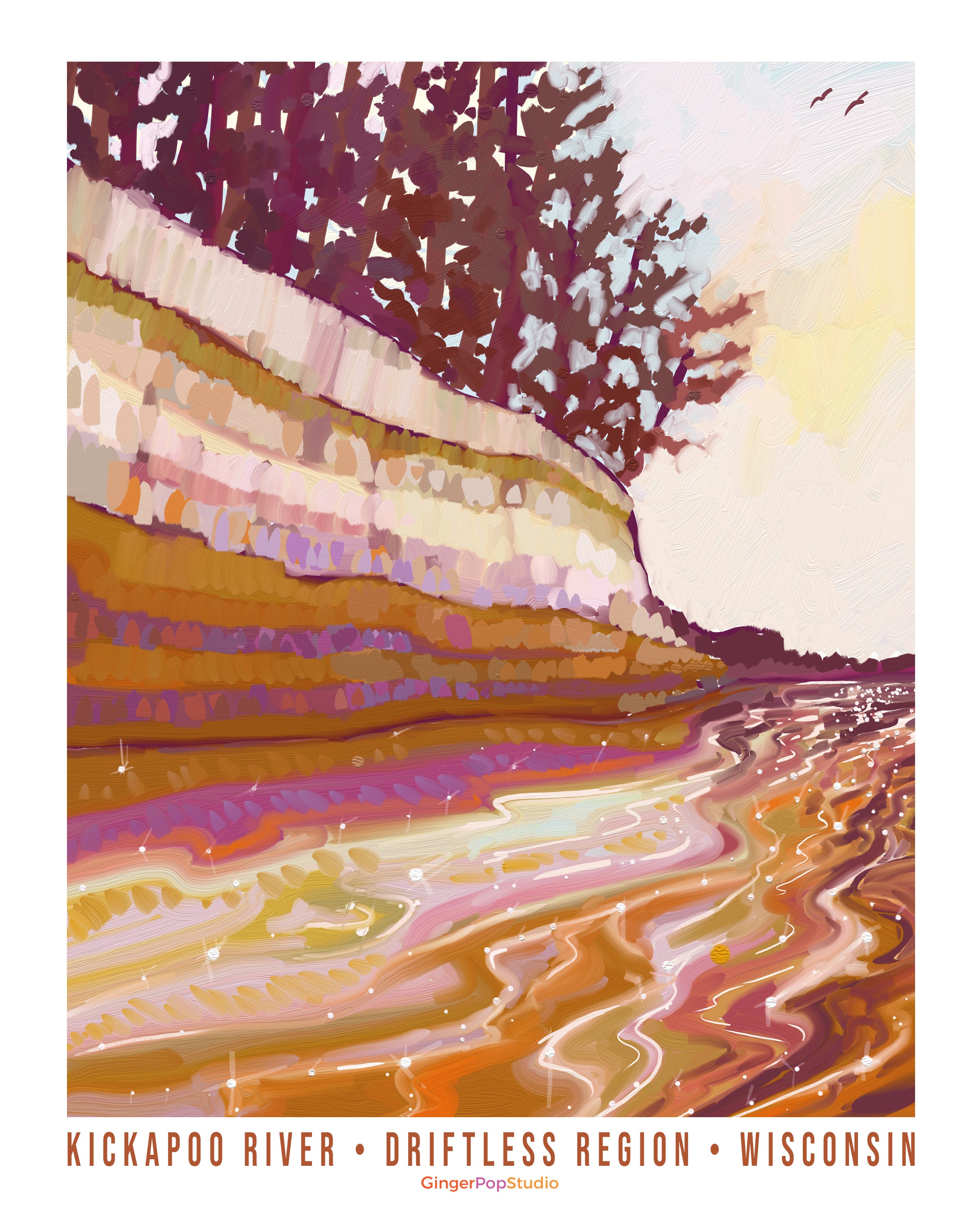 Kickapoo River Print | Driftless Region, WI
