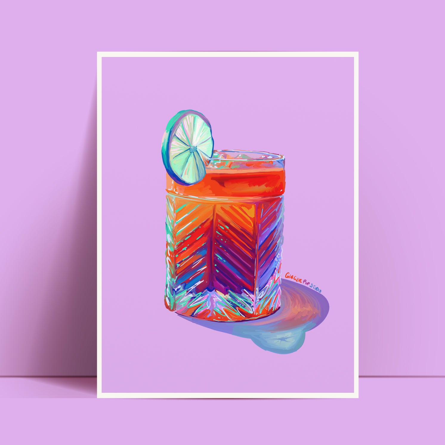 Macho Man Cocktail Art