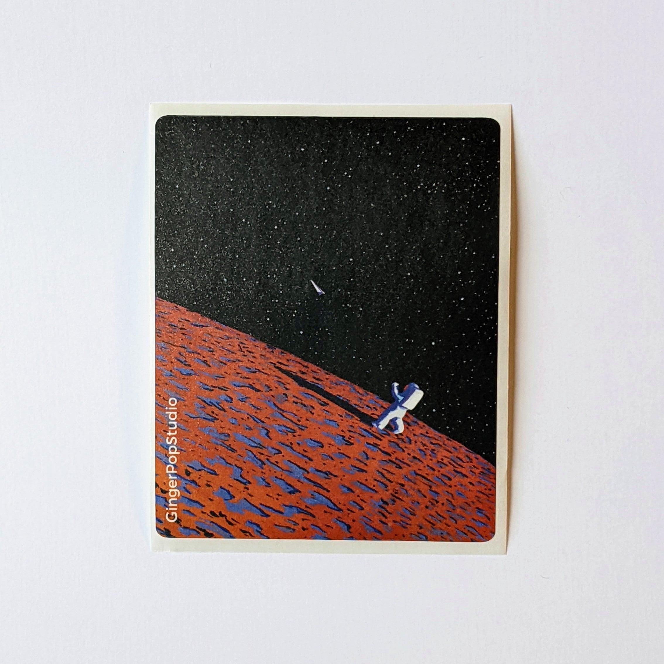 Paper Spaceplane Sticker - GingerPopStudio