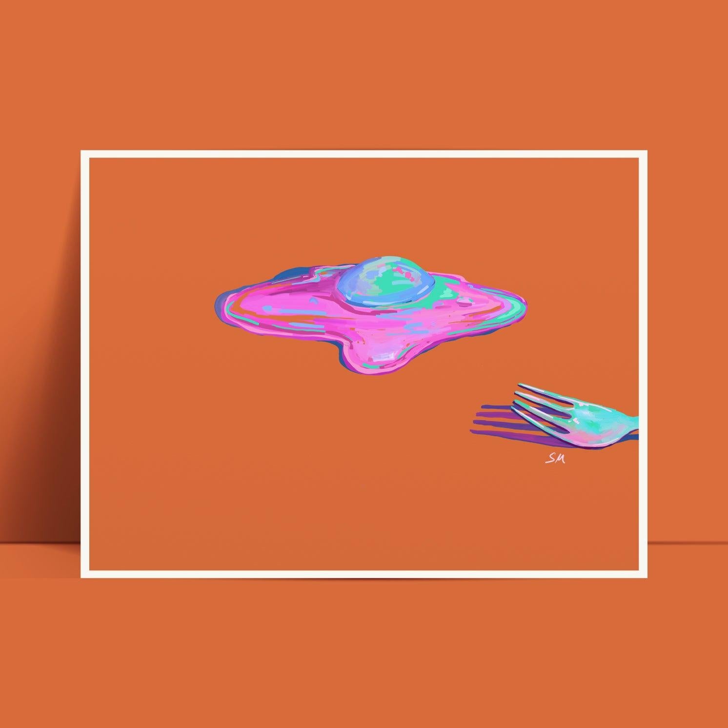 A Forkin' Egg - GingerPopStudio