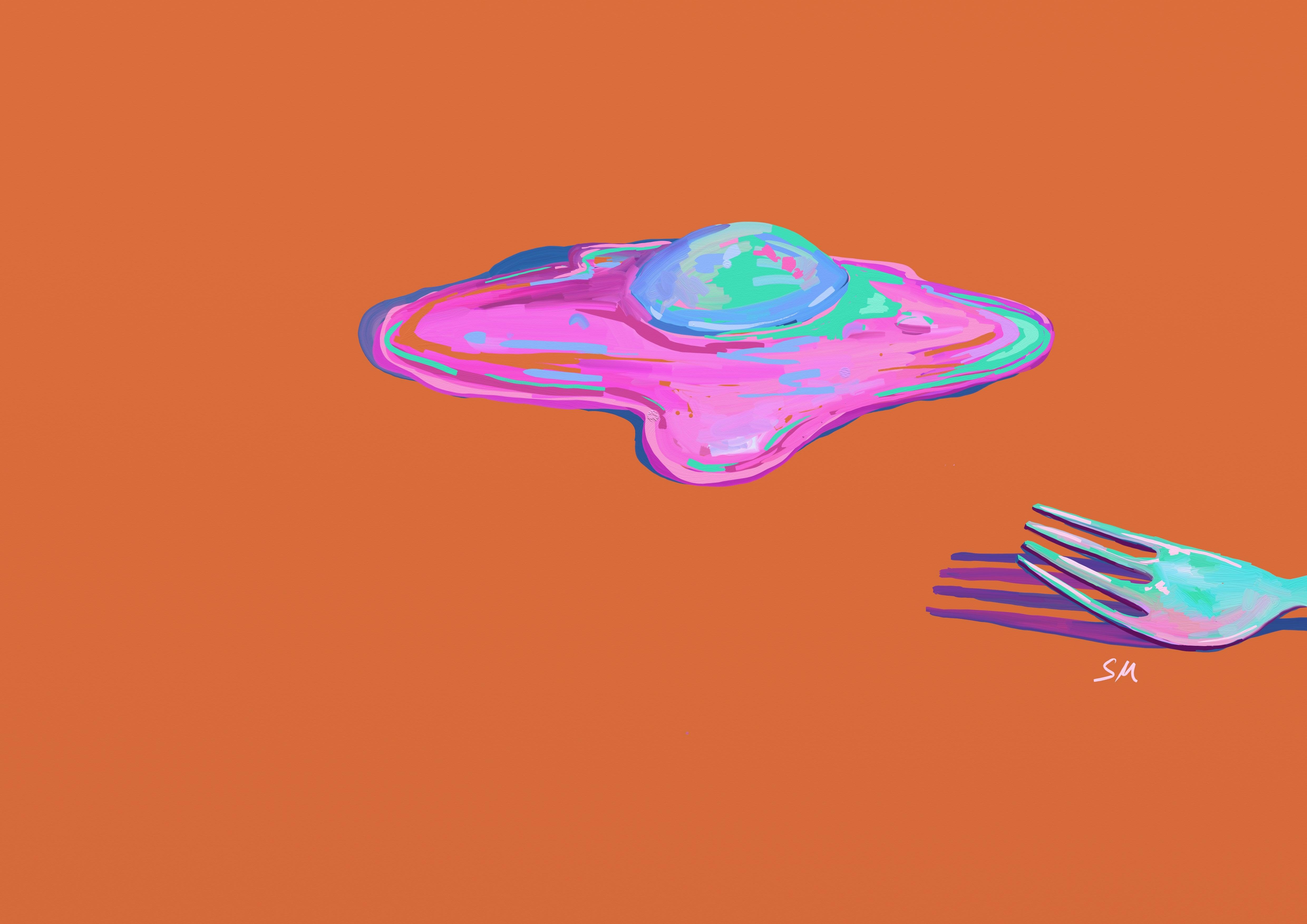 A Forkin' Egg - GingerPopStudio