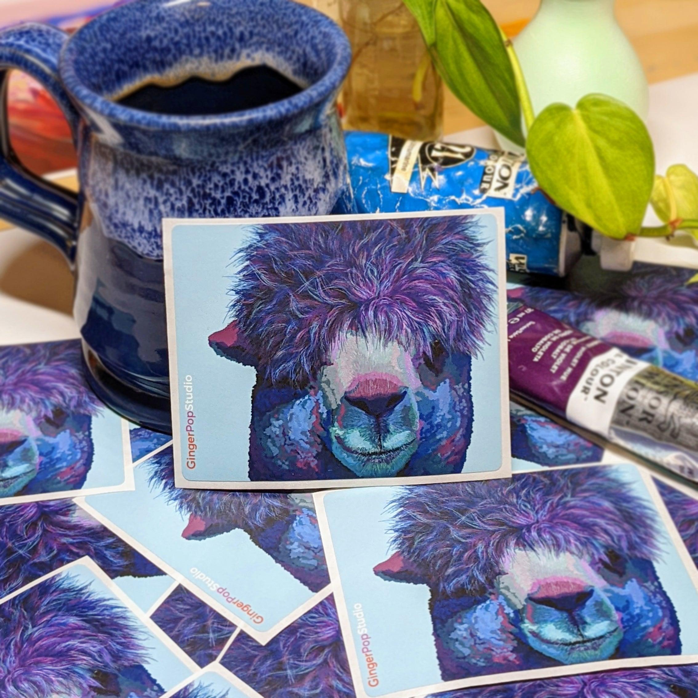 Llama Sticker - GingerPopStudio