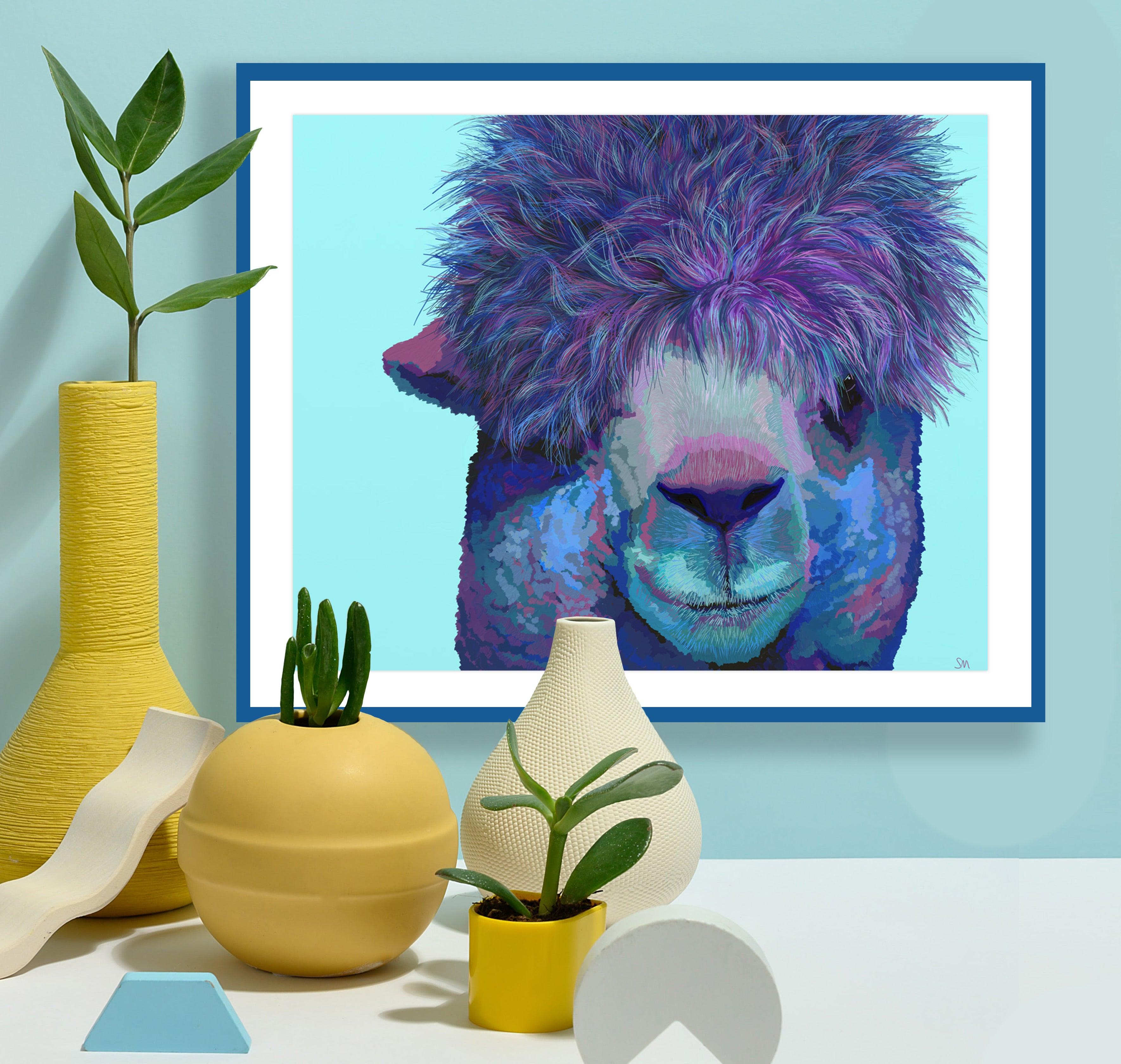 Purple Pajama Llama - GingerPopStudio