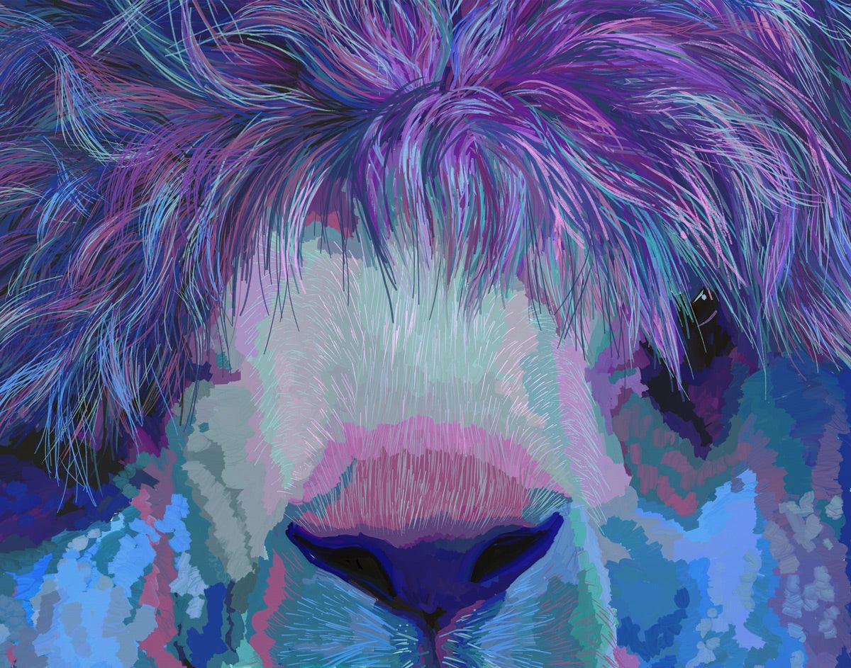 Purple Pajama Llama - GingerPopStudio