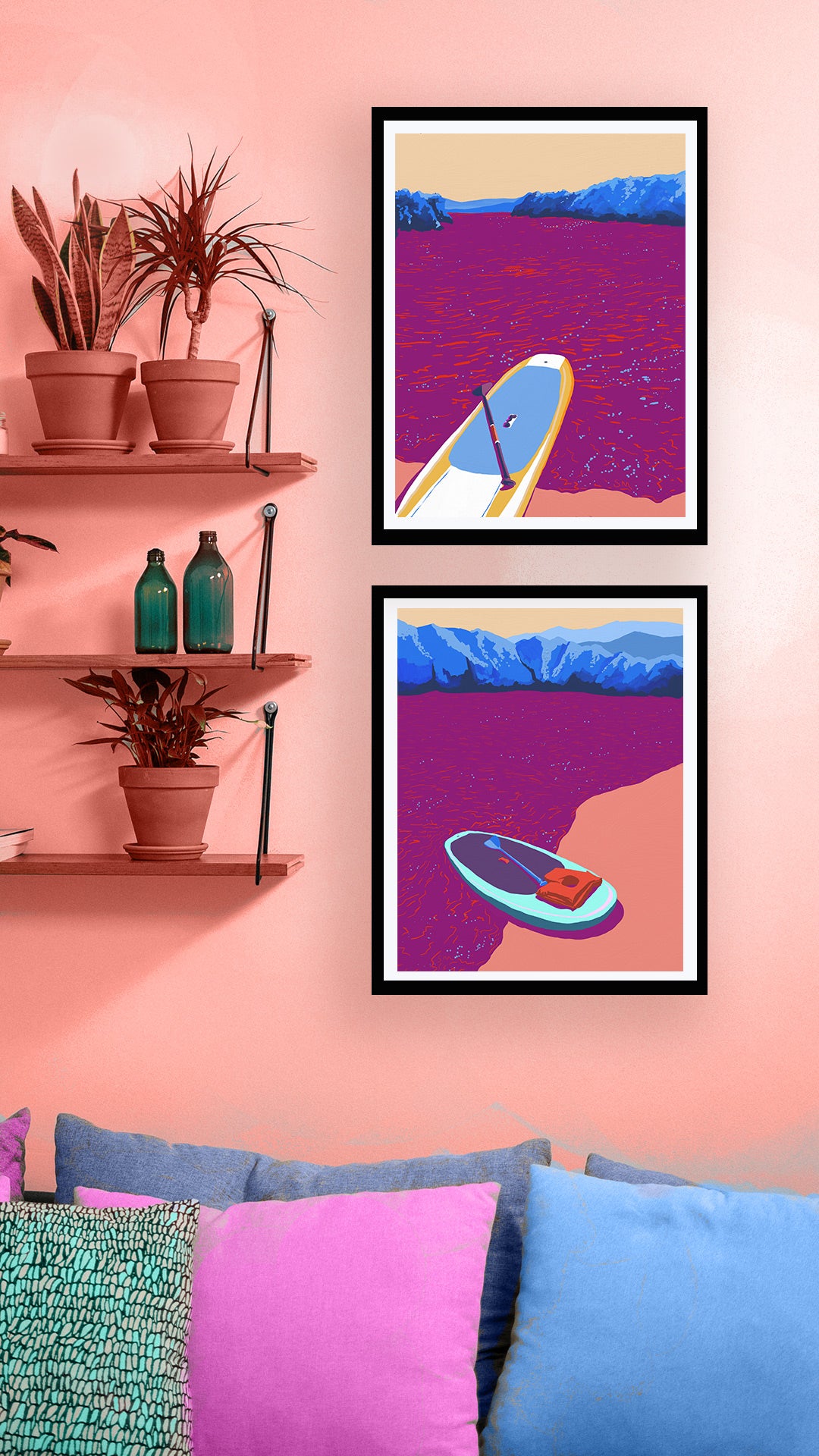 Summer Breeze Paddleboard Print