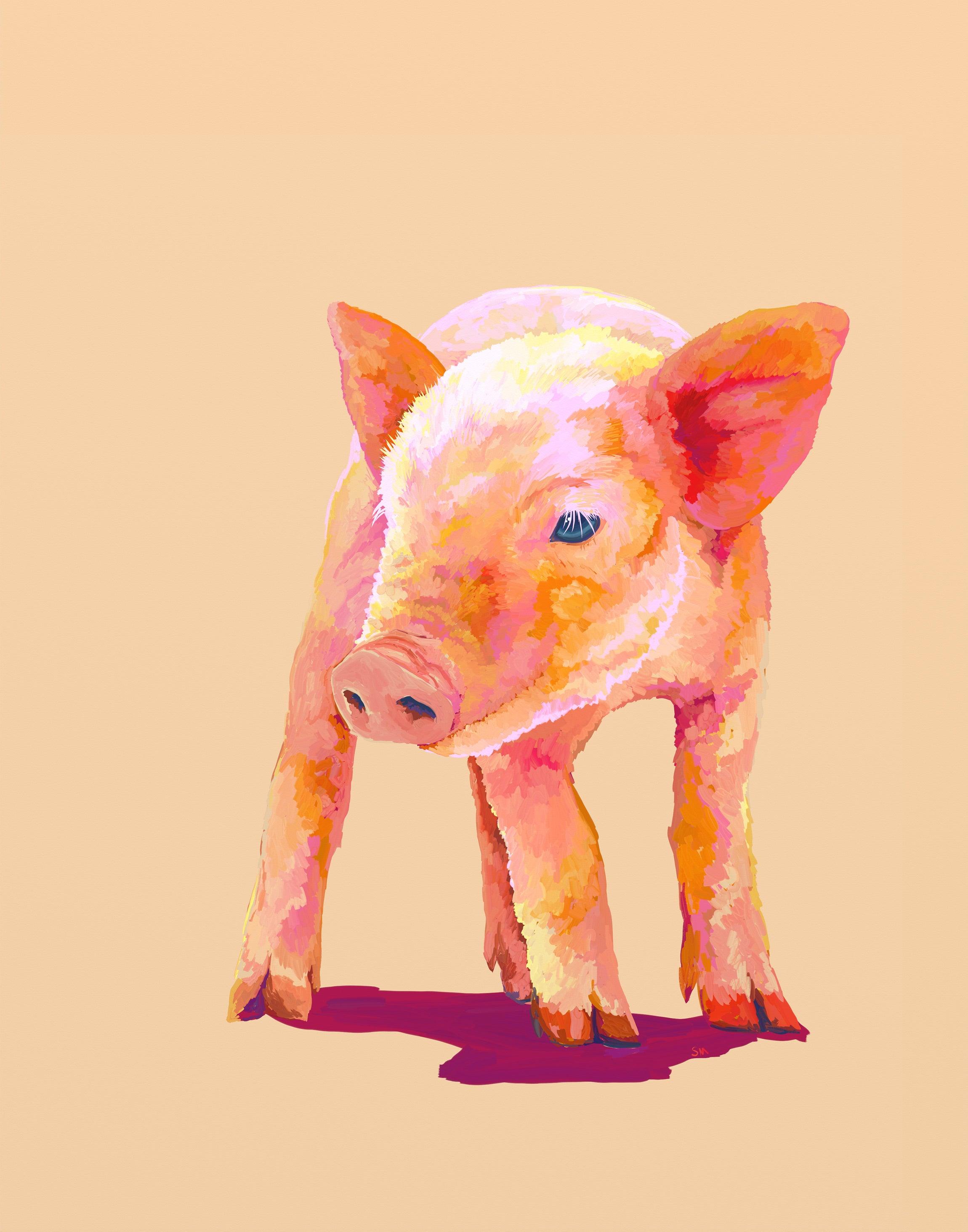 Jill the Piglet - GingerPopStudio