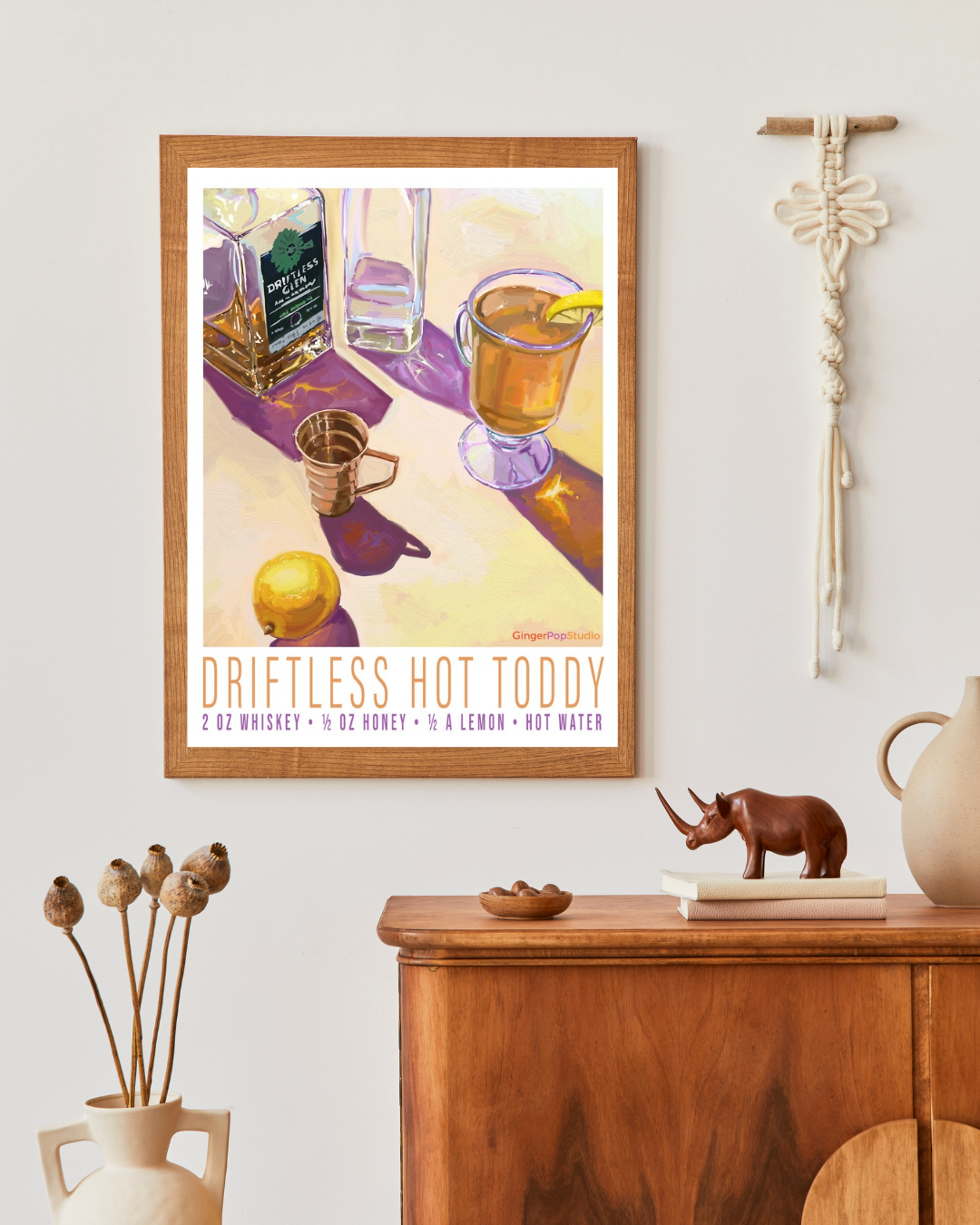 Hot Toddy Cocktail Art Print