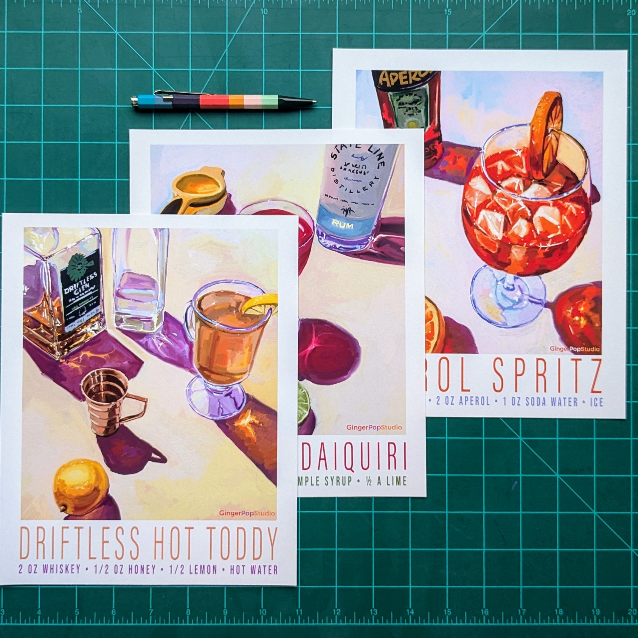 Aperol Spritz Cocktail Art Print