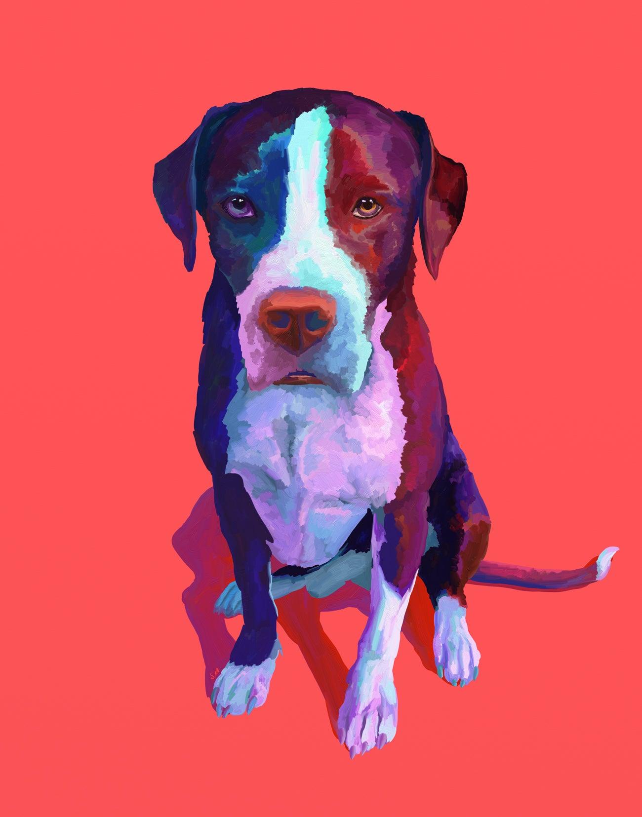 Custom Pet Portrait - GingerPopStudio