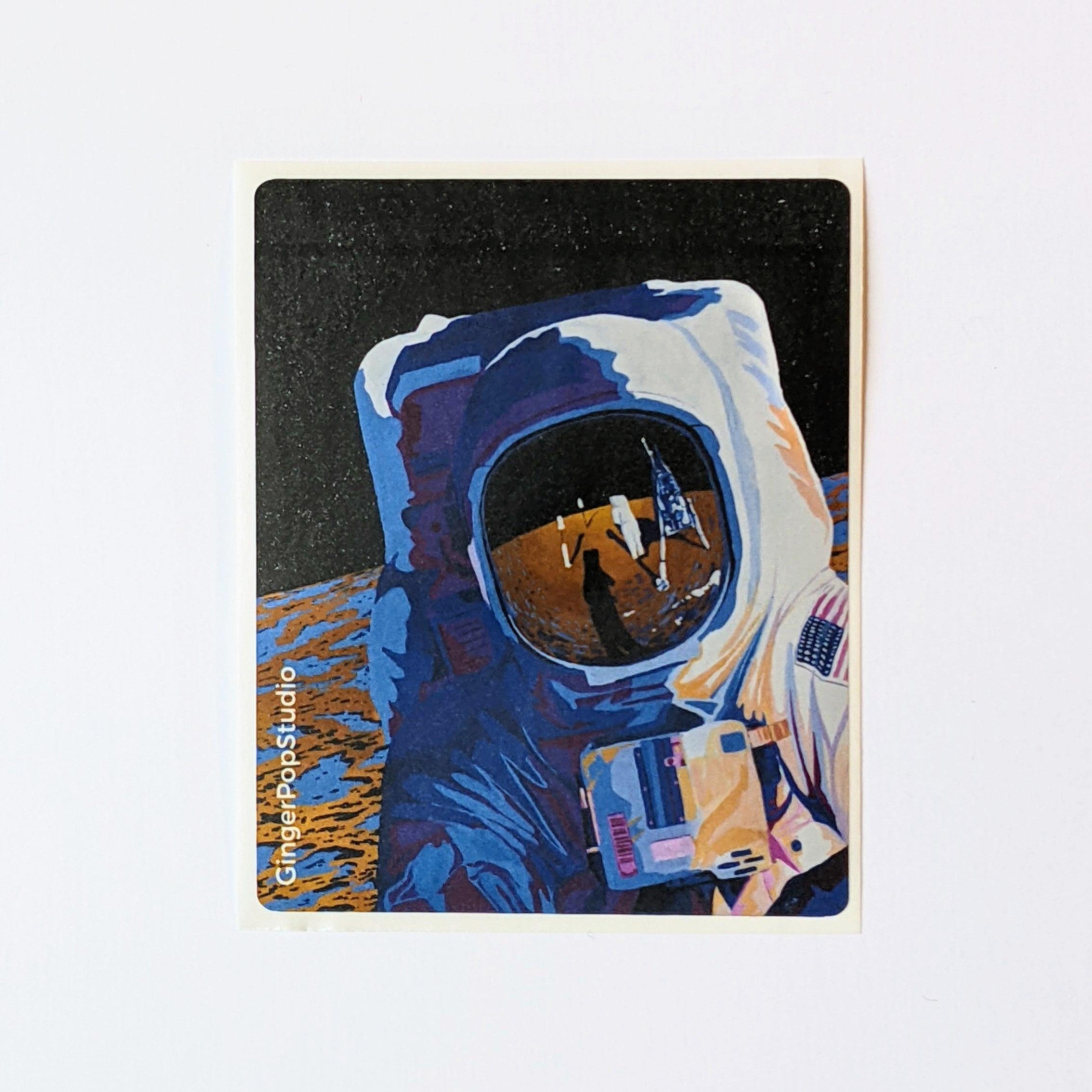 Astronaut Sticker - GingerPopStudio