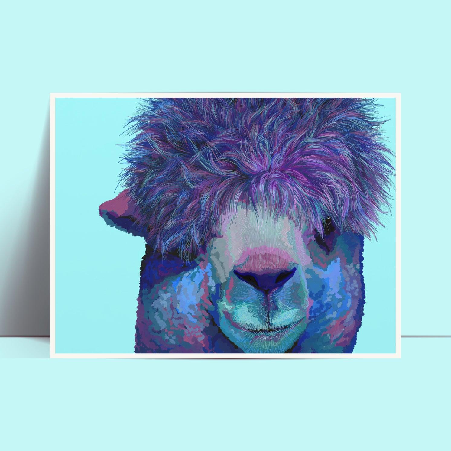 Purple Pajama Llama - GingerPopStudio