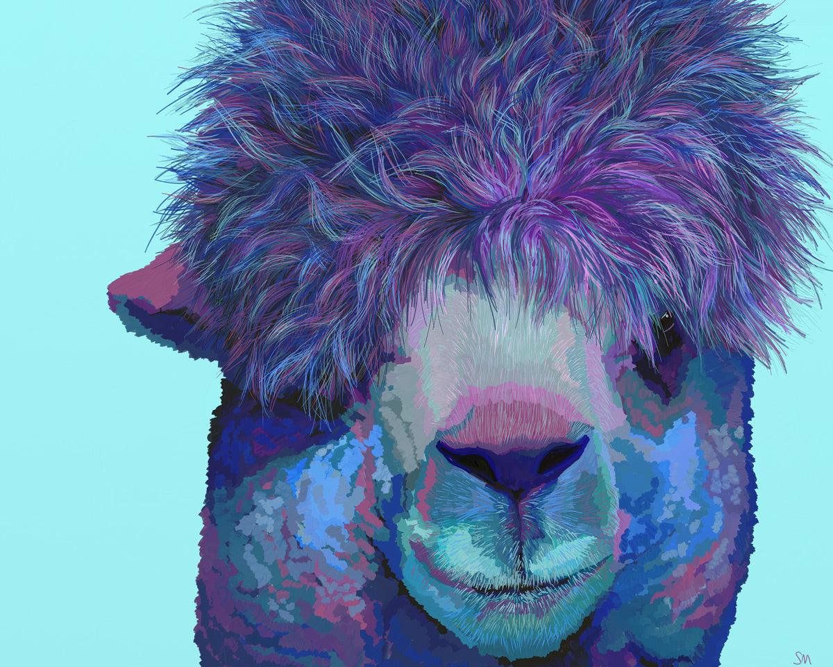Purple Pajama Llama - GingerPopStudio