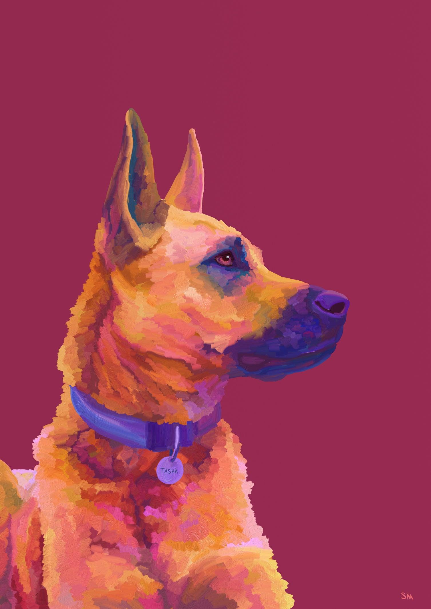 Custom Pet Portrait - GingerPopStudio